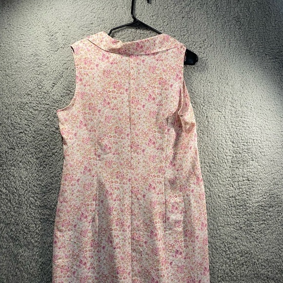 Vintage 90s Floral Button up All over design collar girly feminine maxi dress 16 - Picture 5 of 14